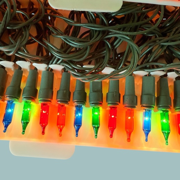 3 VTG GE Miniature String-A-Long 100 String Light Sets...